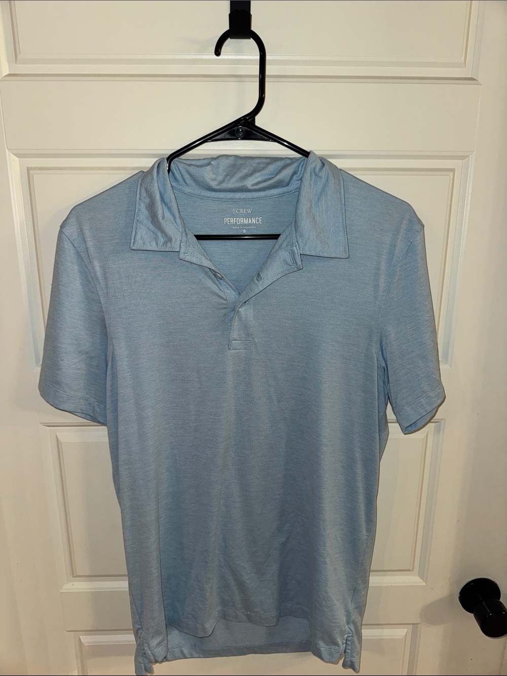 J. Crew Light Blue Performance Polo